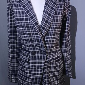 HYFVE Black and White Plaid Jumpsuit